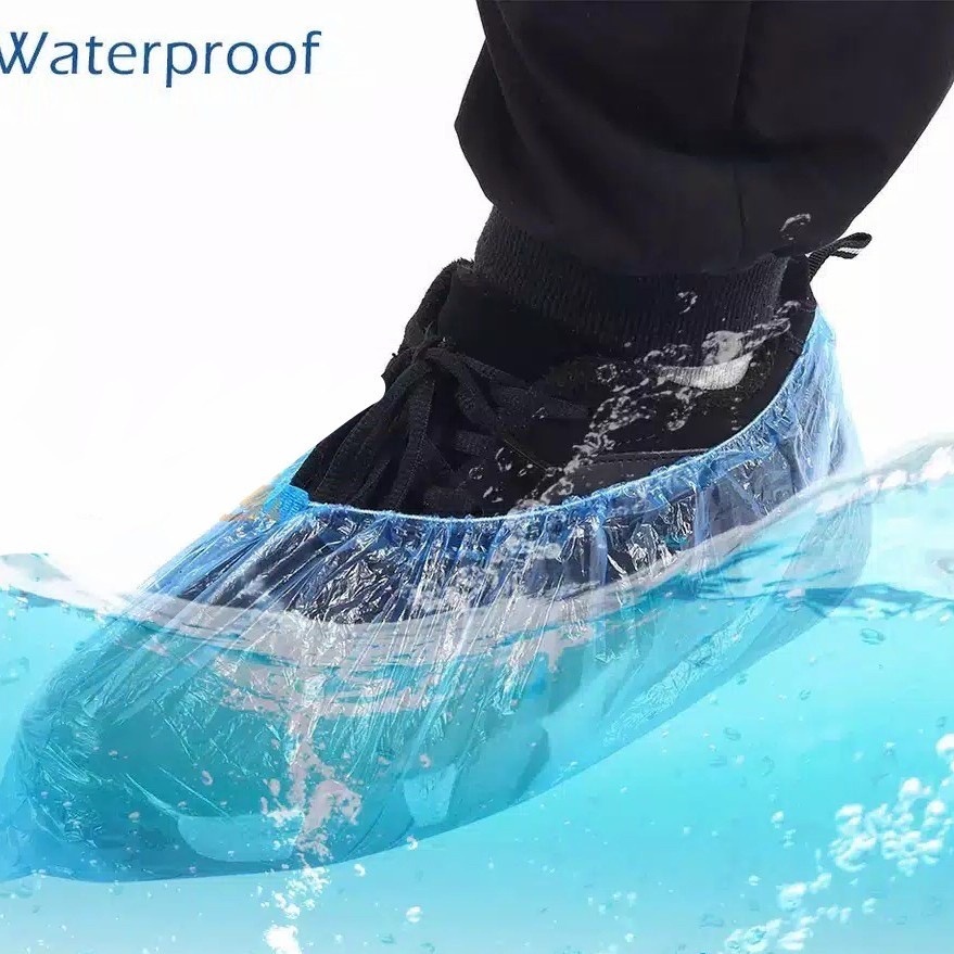 Plastik Cover Sarung Pembungkus Sepatu Anti Basah Hujan 1 pasang