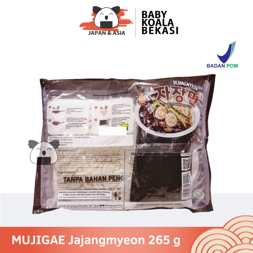 

MUJIGAE Jajangmyeon 265 g Halal | Mie Korea Saus Kedelai Hitam - Bekasi