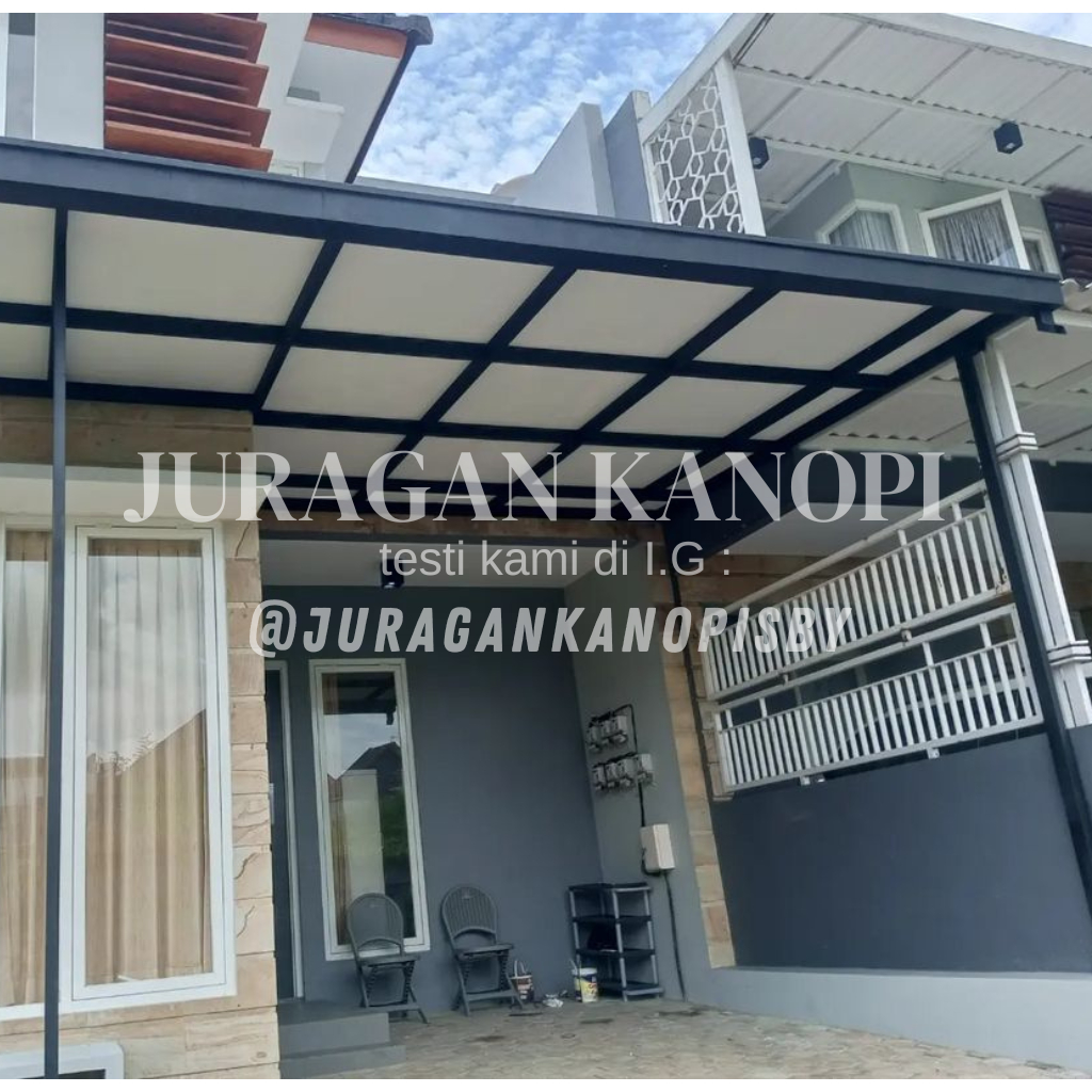 Kanopi plafon grc + atap alderon single layer/rs surabaya