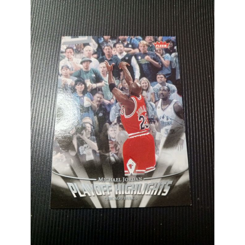 kartu basket Fleer Michael Jordan playoff highlights kartu basket Michael jordan