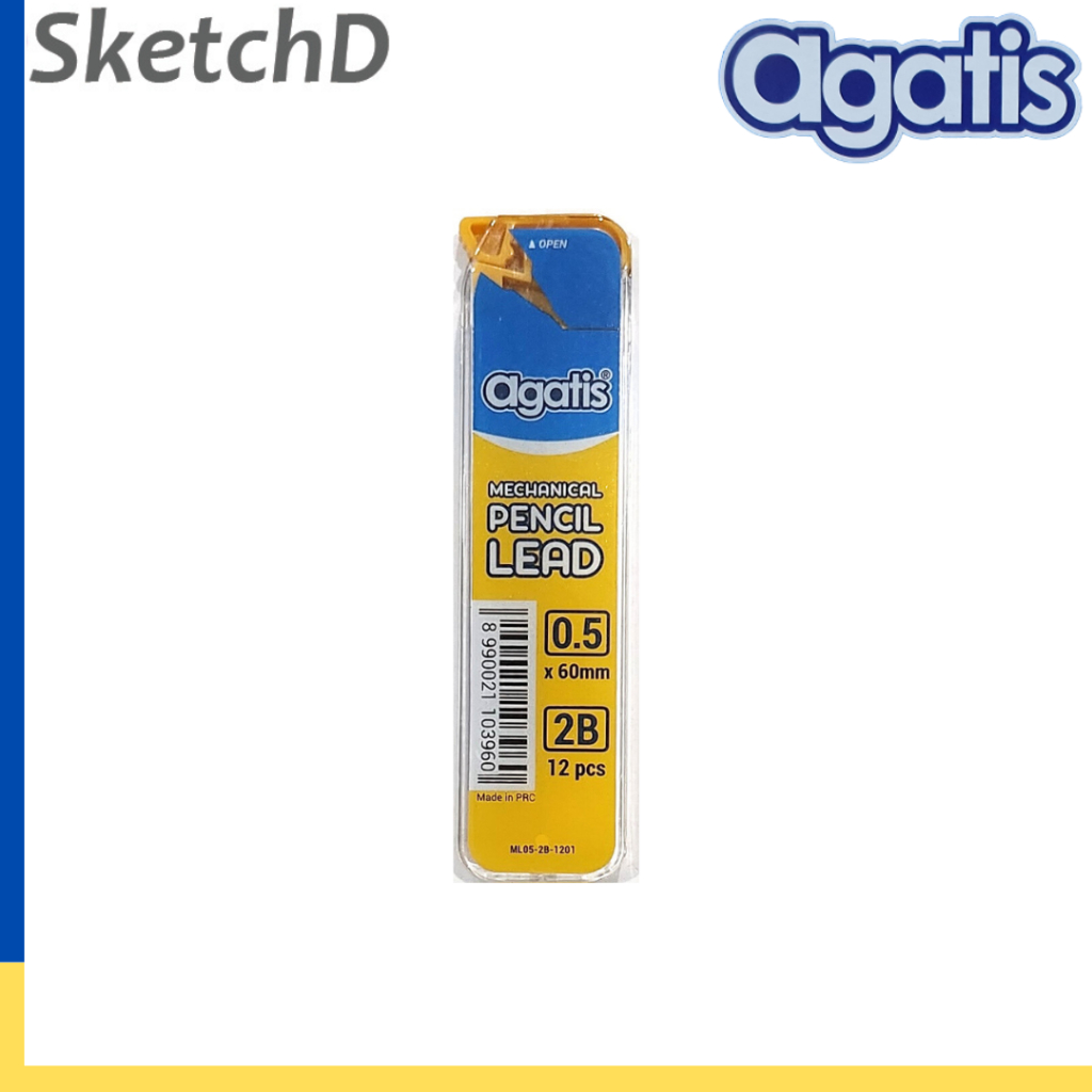 

Isi pensil mekanik 2B 0.5 mm Agatis Eco Mechanical Pencil lead refill