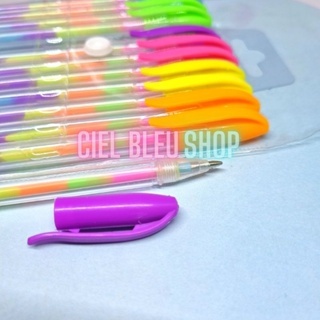

1 PC PULPEN TINTA WARNA RAINBOW / ALAT TULIS PEN UNIK