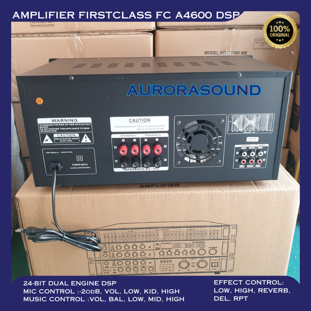 GRAB POWER AMPLIFIER FIRSTCLASS FC A4600 DSP DIGITAL KARAOKE PROFESSIONAL AMPLI FCA4600DSP BLUETOOTH