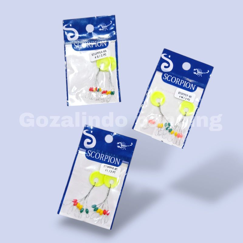 Stopper Scorpion warna warni bulat dan panjang