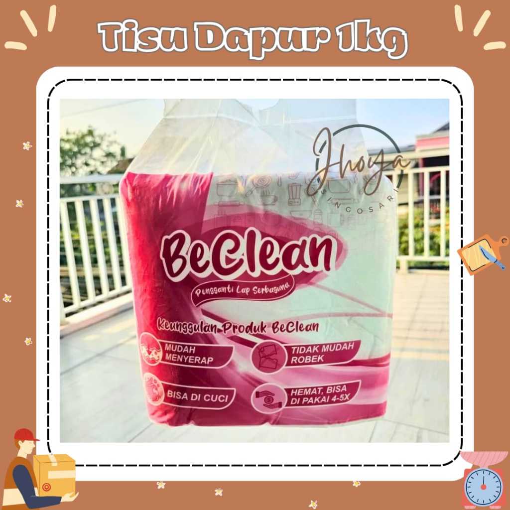 TERMURAHHH  TISU DAPUR SERBAGUNA 1KG TISU DAPUR PENYERAP MINYAK TISU DAPUR BECLEAN 1KG TISU KOMPOR B