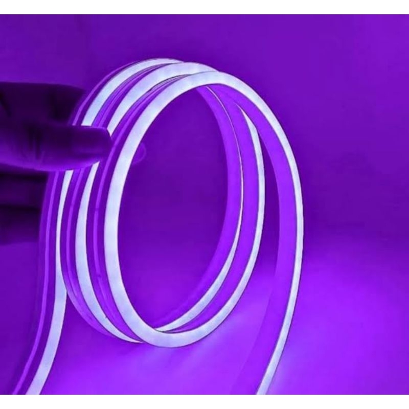 Neon flex warna Ungu terang bagus permeter aesthetic lampu dekorasi lampu led