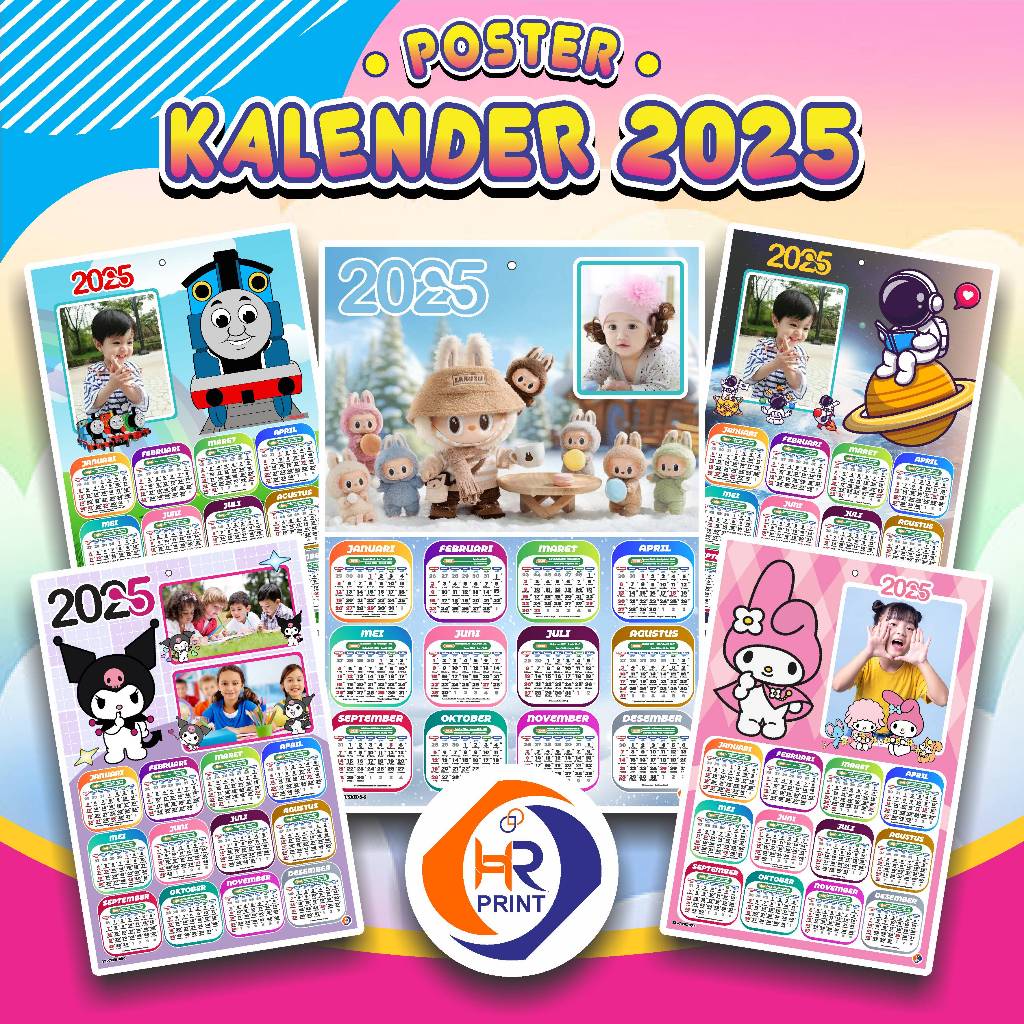 

Kalender poster CUSTOM FOTO - Kalender dinding CUSTOM - KALENDER POSTER 2025