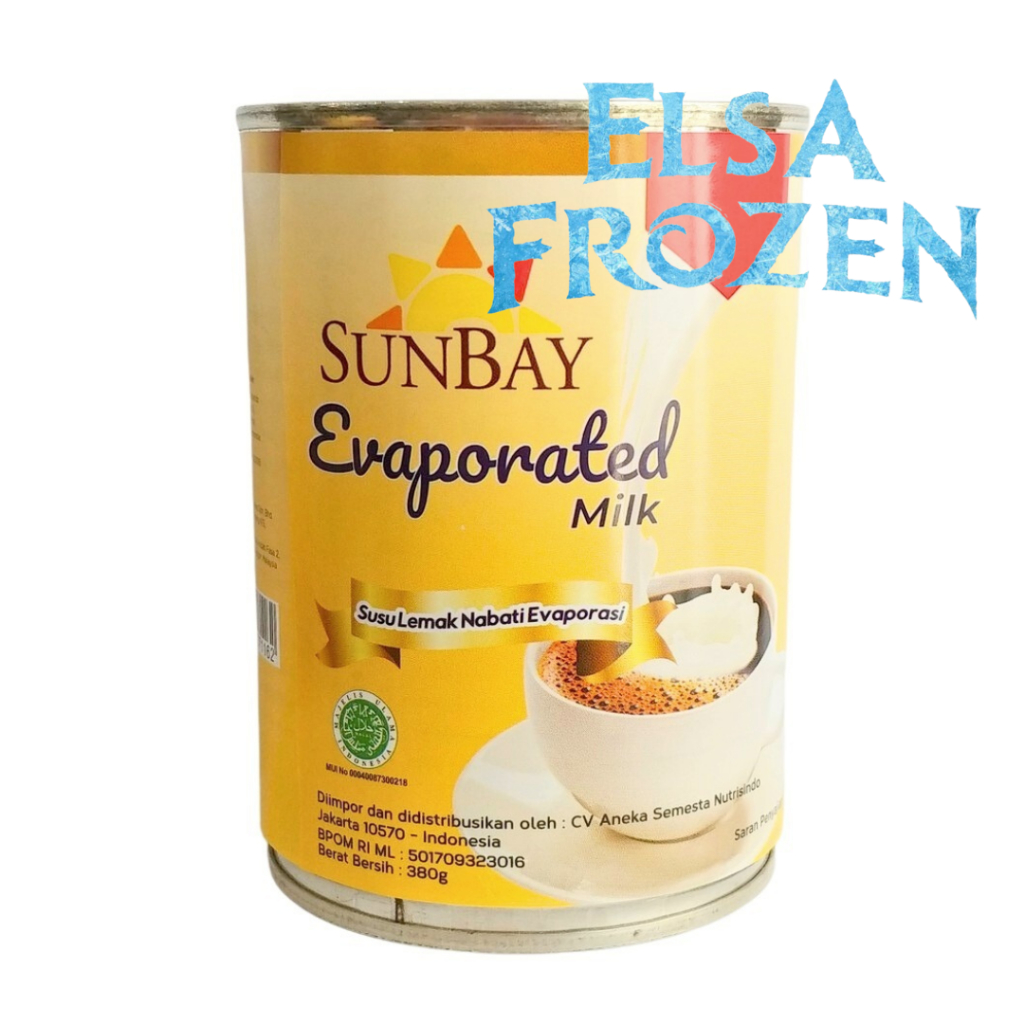 

SUNBAY EVAPORATED MILK 380GR/ SUSU EVAPORASI