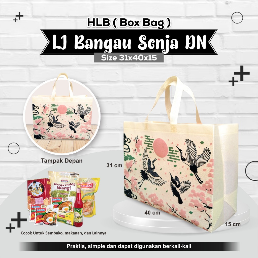 

Tas Souvenir Tas Hantaran Tas Parcel Tas Hampers Goodie Bag Bingkisan Tas Sembako 31x40x15