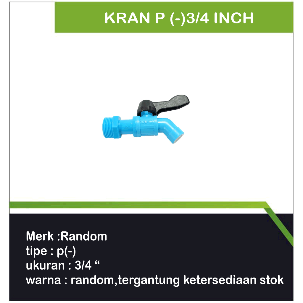 kran air plastik/Kran P (-) 3/4 Inch/ Kran Kamar Mandi/Kran air/kran dapur