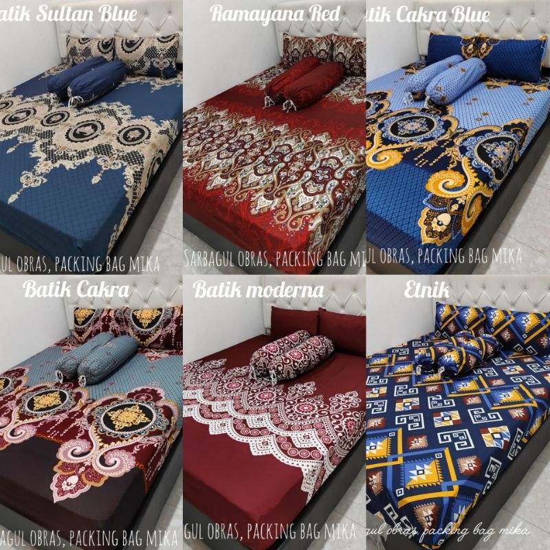 (TERLARIS) SPREI  MOTIF BATIK HOMEMADE KARET SPREI HOMEMADE MOTIF BATIK