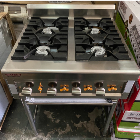 Wintech WTHL-RBD-4 Gas Open Burner With Stand Kompor Skala Besar 4 Tungku - Kompor Untuk Pemakaian K