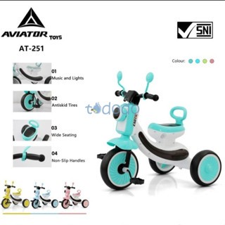 Aviator Sepeda Anak Roda Tiga Tricycle Folding AT-251