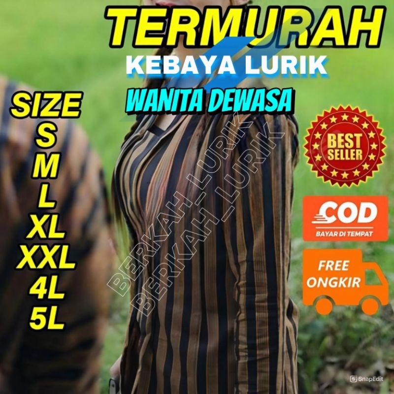 Baju lurik wanita Baju kebaya adat jawa Baju surjan lurik wanita Kebaya lurik jogja solo Surjan