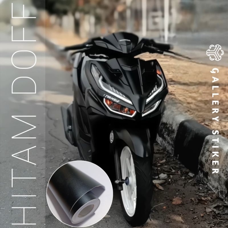 Stiker Skotlet Hitam Doff Premium/Black Doff Premium