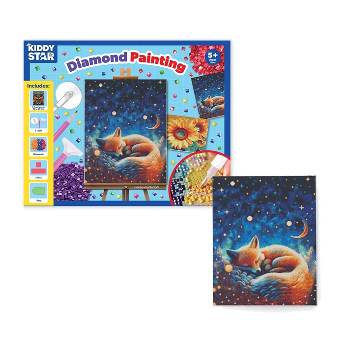 

Kiddy Star 40x50 Cm Set Diamond Painting White Fox