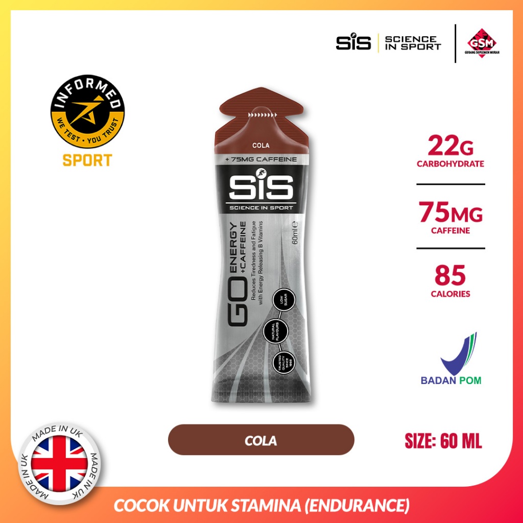 

SIS GO Energy Gel Caffeine Stamina Lari Running 3 pcs