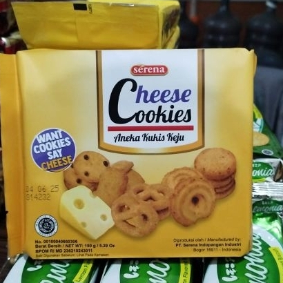 

CEMILAN MURAH ENAK SERENA CHEESE COOKIES 150 GRAM