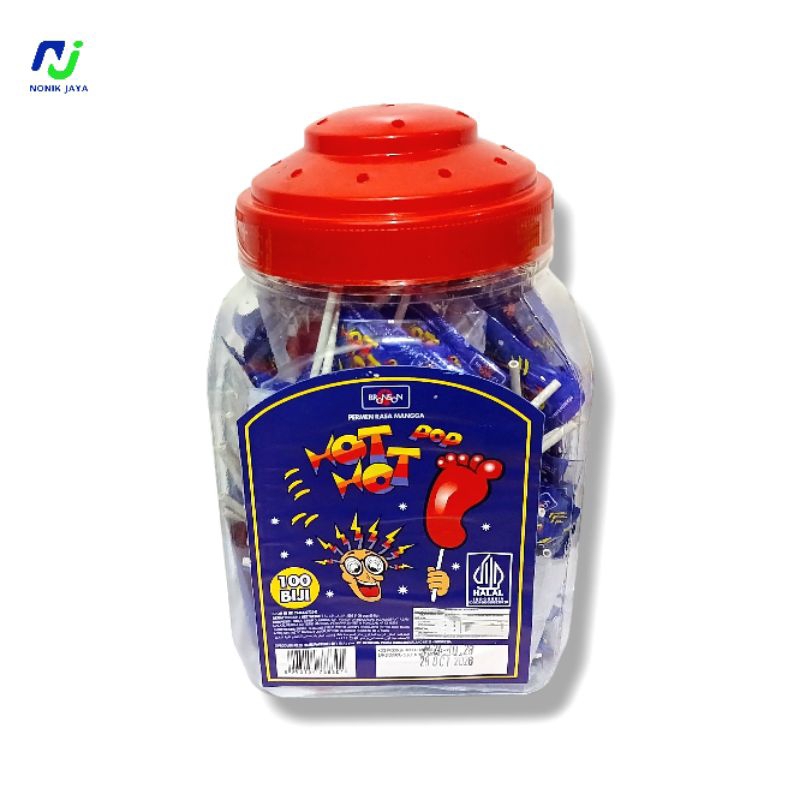 

Permen Hot Kaki Toples Isi 100 Pcs@5g(PERMEN RASA MANGGA)