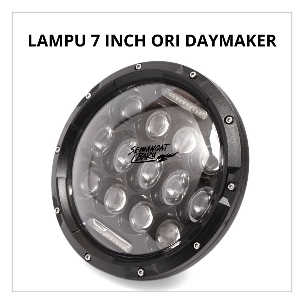 LAMPU DEPAN DAYMAKER SPIDER 7 INCH 13 MATA JAPSTYLE Lampu Daymaker Spider 7 Inch Japstyle