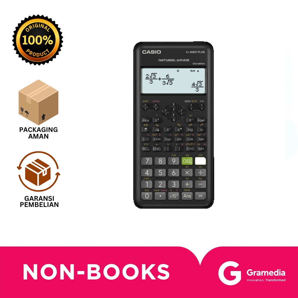 

Gramedia Bali - CASIO CALCULATOR FX 82 ES PLUS - 2