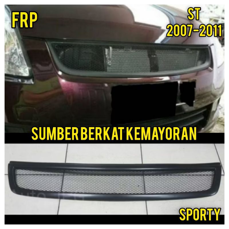FRP Grill suzuki swift 2006 2007 2008 2009 2010 2011 Gril Swift ST | Hitam Dop