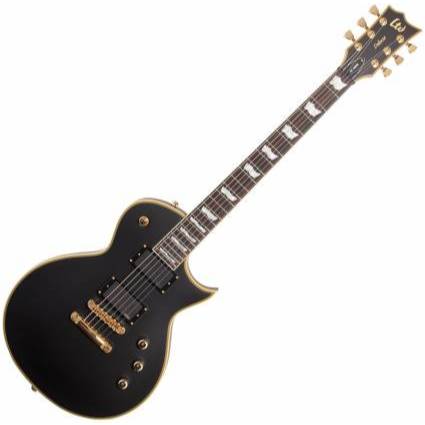 ESP Guitars LEC1000VB LTD Series EC-1000 6-String RH Electric Guitar-Vintage Black lec-1000-vb