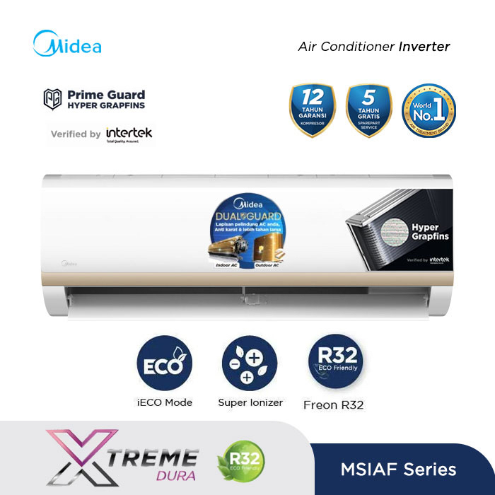MIDEA AC 1/2PK Inverter MSIAF-05CRDN2X