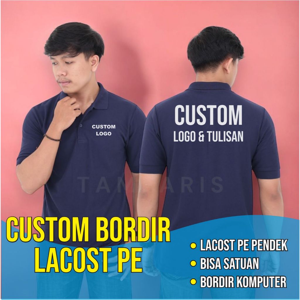 CUSTOM POLOSHIRT BORDIR / KAOS KERAH SATUAN / CUSTOM BORDIR / CUSTOM SABLON