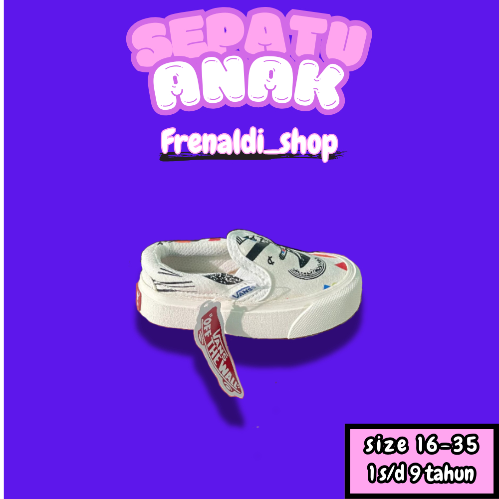 Sepatu Anak Slip on | Vans slip On Anak | Slip On Anak | Vans Anak Slip On | Vans Anak