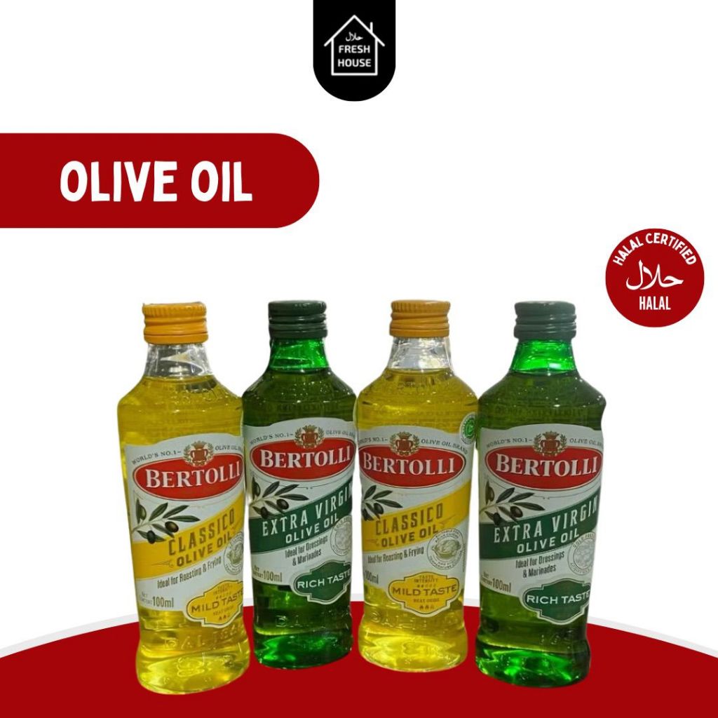 

BERTOLLI 100ML MINYAK ZAITUN / EXTRA VIRGIN / CLASSICO OLIVE