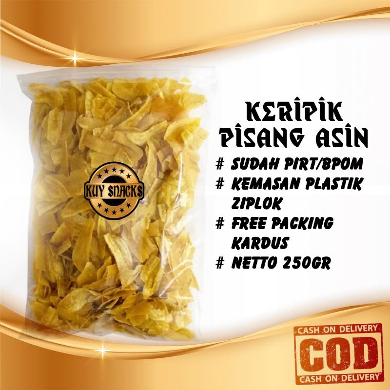 

{Kuy Snacks} Aneka Macam Makanan Serba 250gr Keripik Pisang Asin Dan Keripik Pisang Manis