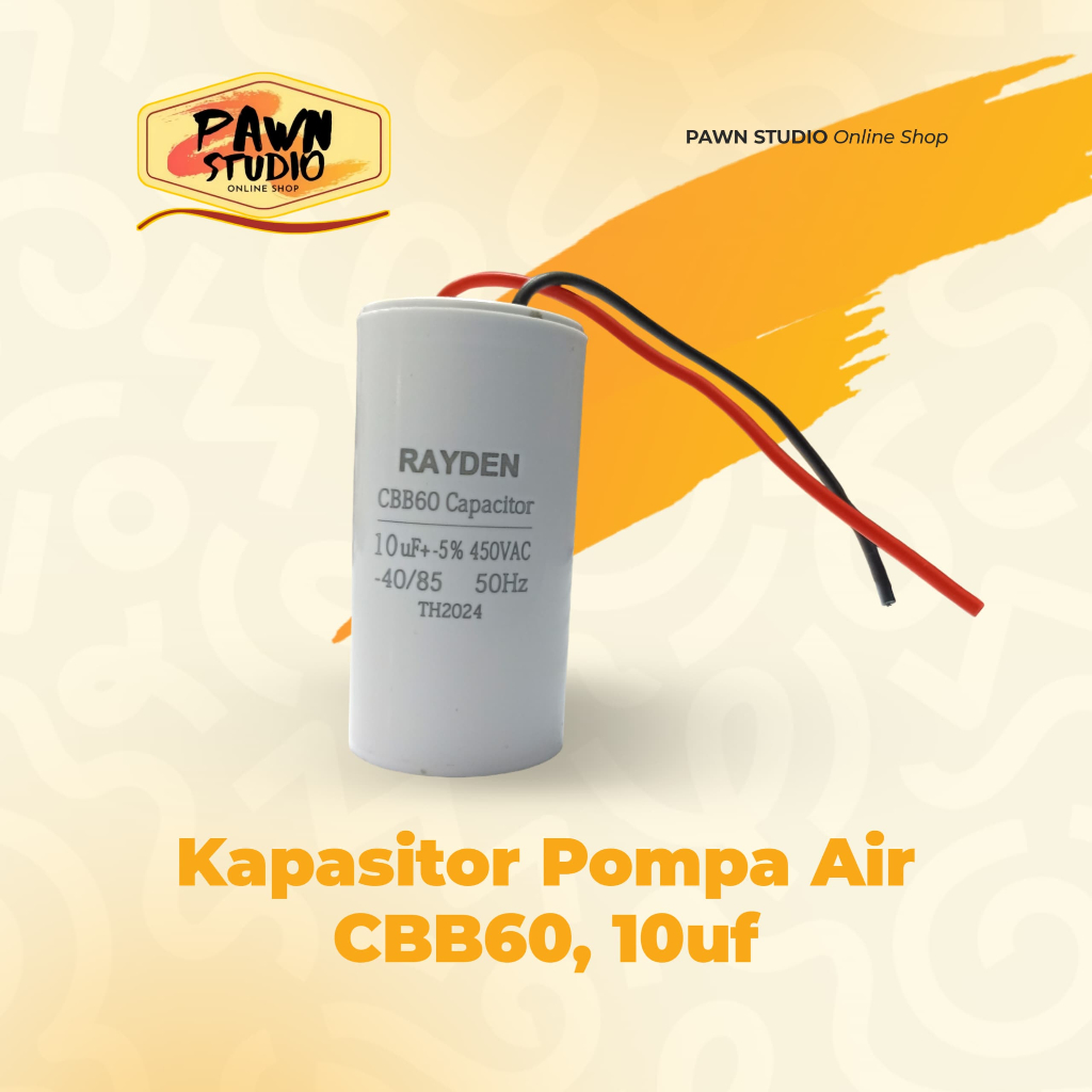 Capasitor Kapasitor Pompa Air 10uf 10 uf 450VAC / Capasitor Kapasitor Kulkas 10uf 10 uf 450VAC / Cap
