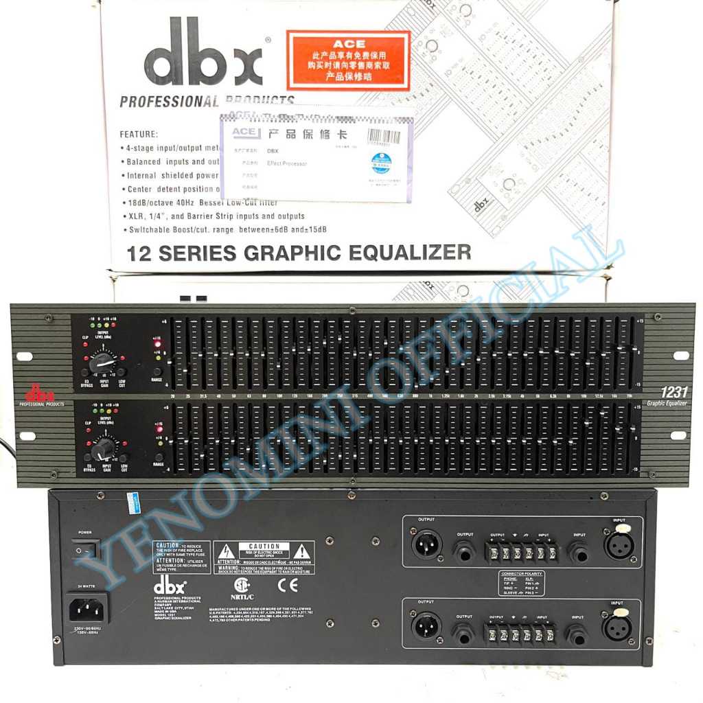 Equaliser DBX 1231 ( 2 X 31 Channel )  Equaliser ( Bisa COD )