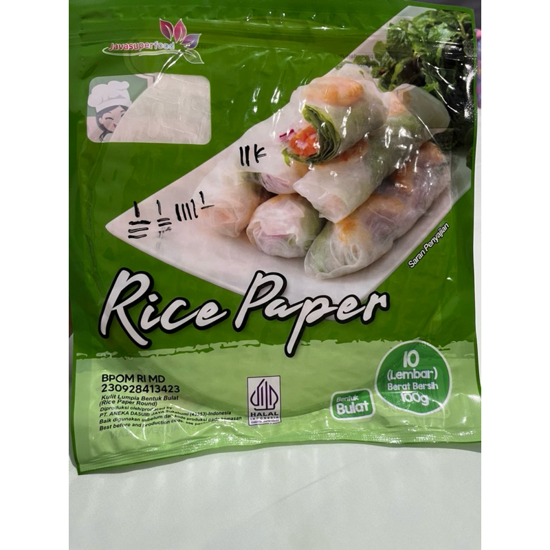 

Banh Trang High Quality Rice Paper 22 cm / Rice Paper / Kulit Lumpia Vietnam Rice Paper 100g/ rice roll spring roll / Salad Wrap / Rice paper 100g