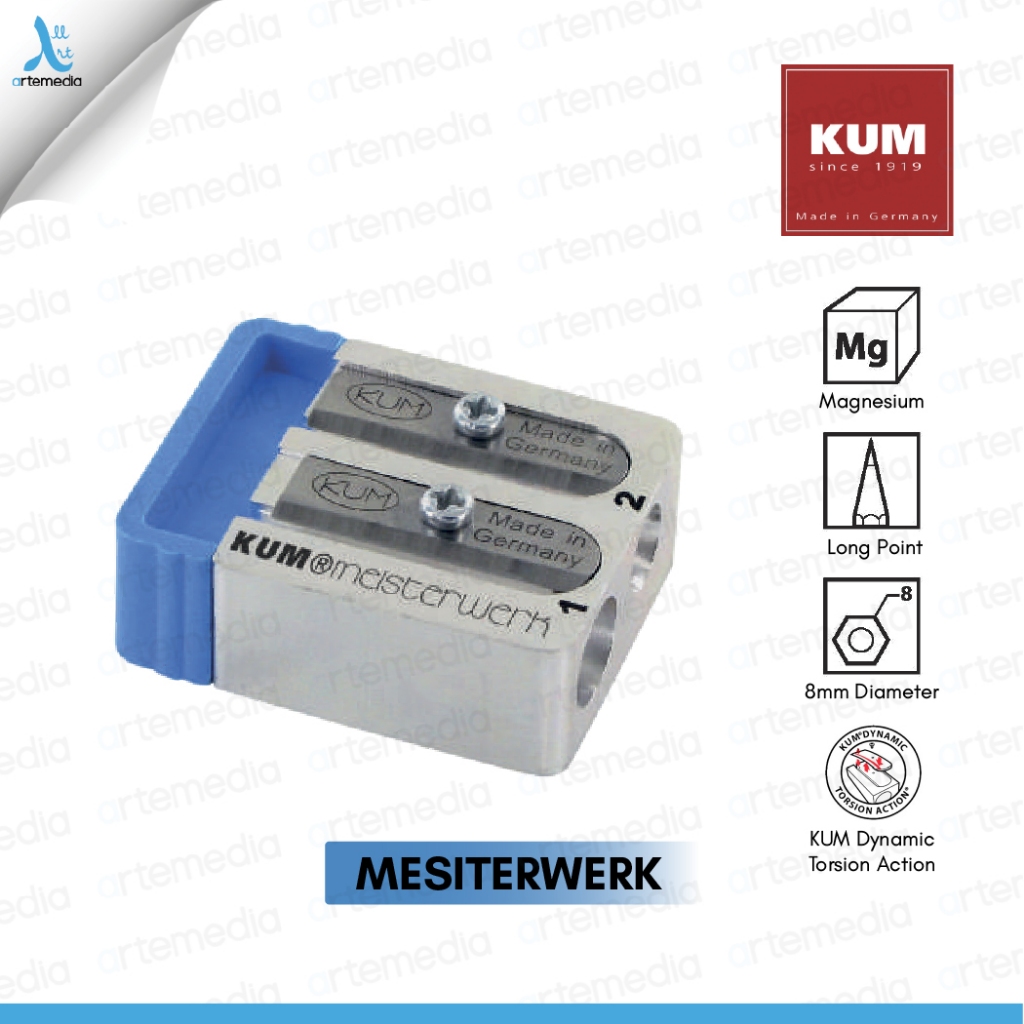 

Rautan Pensil KUM Meisterwerk 2-Step Long Point Pencil Sharpener