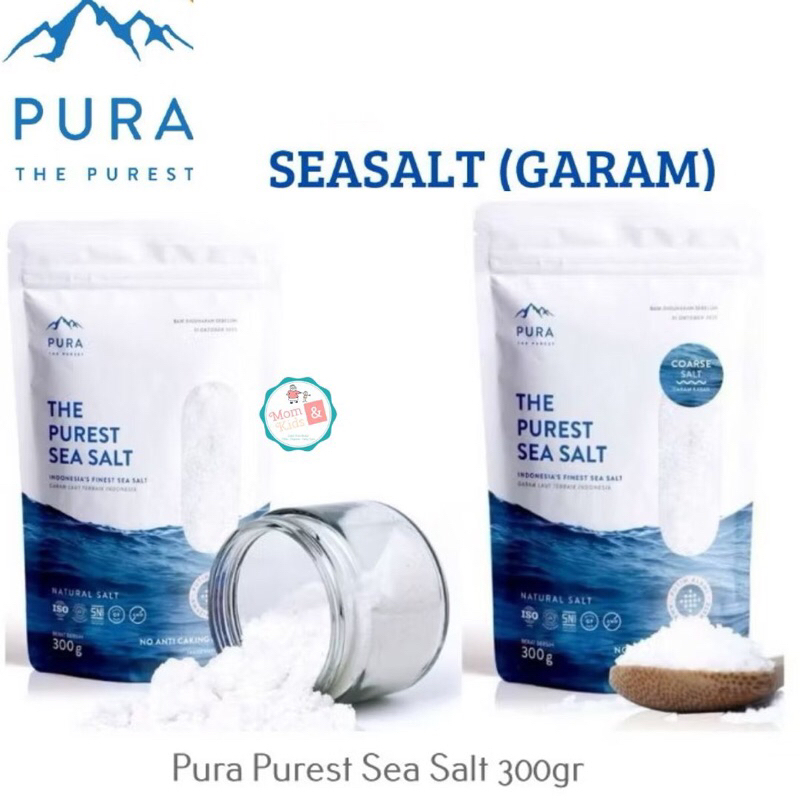 

PURA Purest Sea Salt 300 gr | Pura Seasalt | Garam Laut Natural | Garam Organik MPASI Bayi