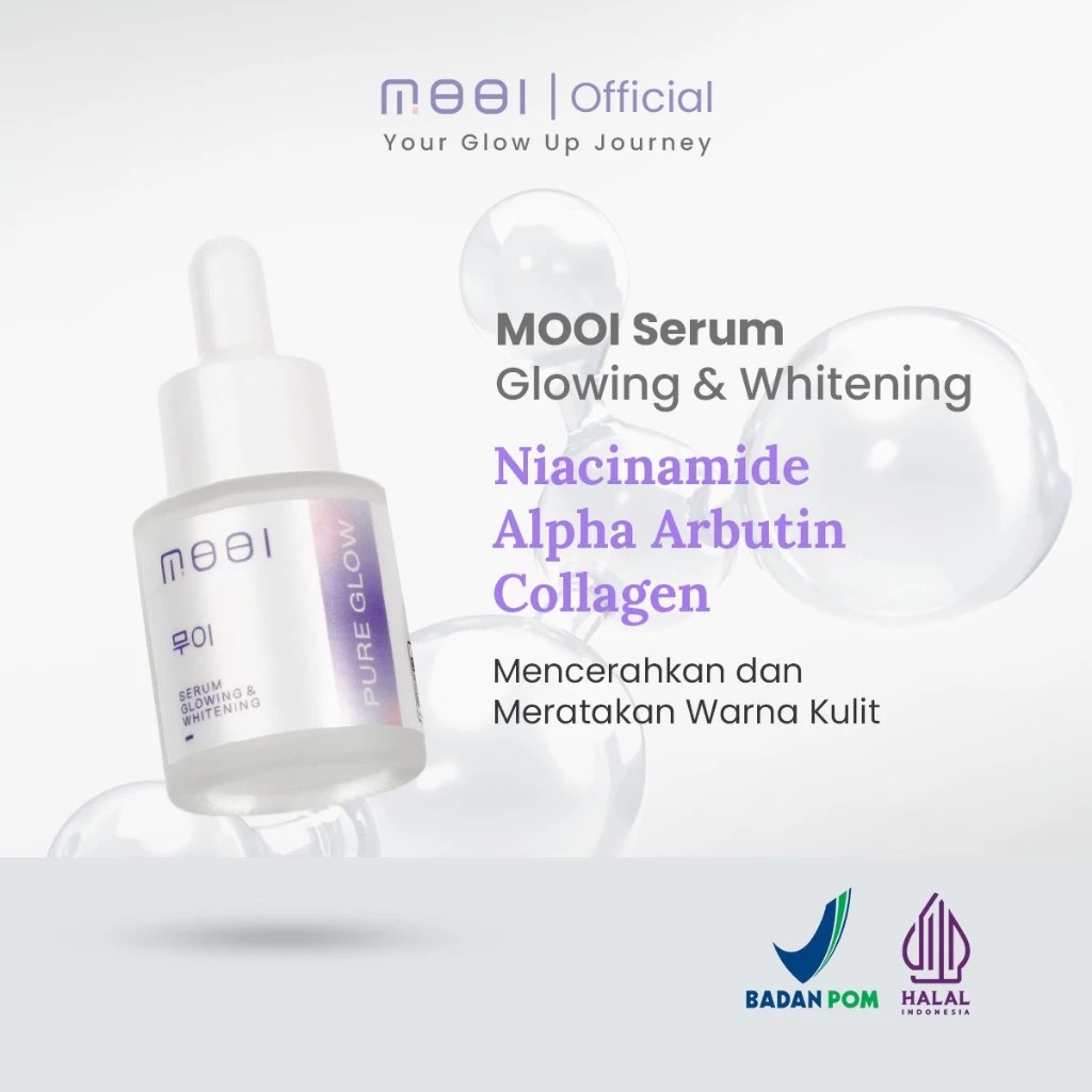 MOOI Pure Glow Serum - Serum Mencerahkan Wajah Korea Original BPOM