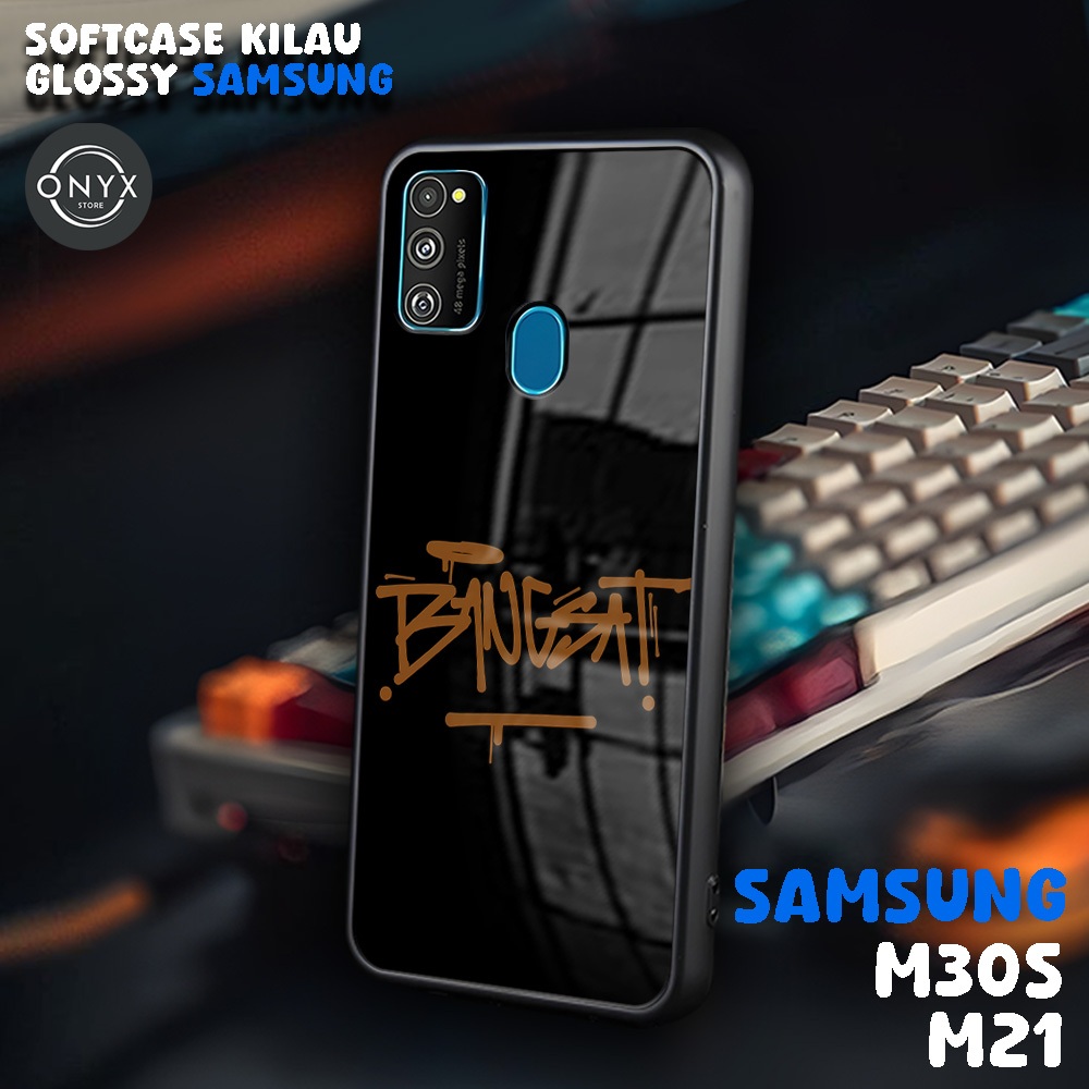 [AA03] Softcase SAMSUNG M21 | M30S | TEXT | Case Samsung Keren Lucu | Casing Kilau Glossy Samsung M3