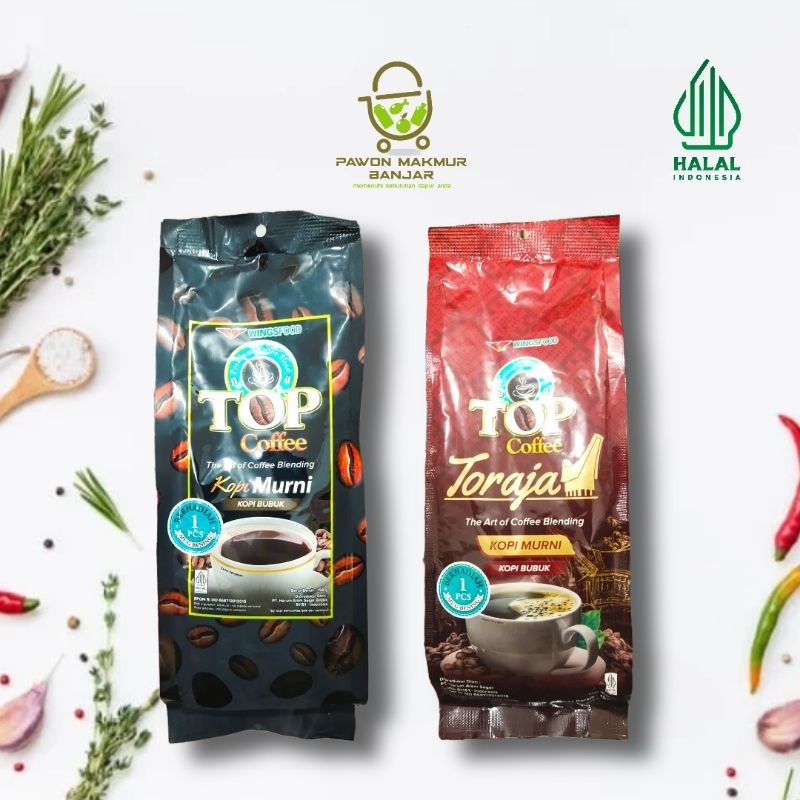 

TOP KOPI BUBUK HITAM MURNI & KOPI BUBUK TORAJA 158 GR / FREE GELAS BENING