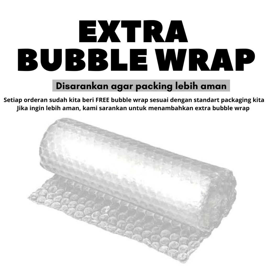 

Bubble Wrap ( Packing Tambahan Agar Barang Lebih Aman ) Bubblewrap