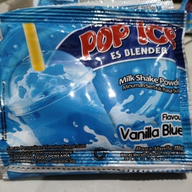 

Pop ICP Es Blender Vanilla Blue Rasa Vanila Blue