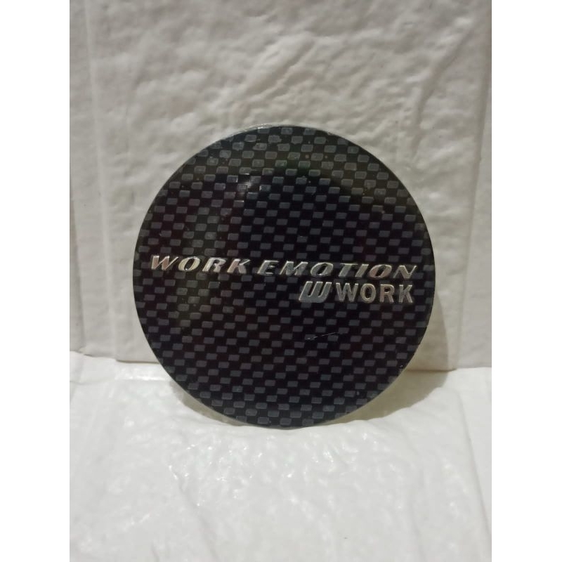 Stiker Dop Velg Hsr Wheel Original // Dop Velg Mobil WORK EMOTION  ukuran 5.6 cembung