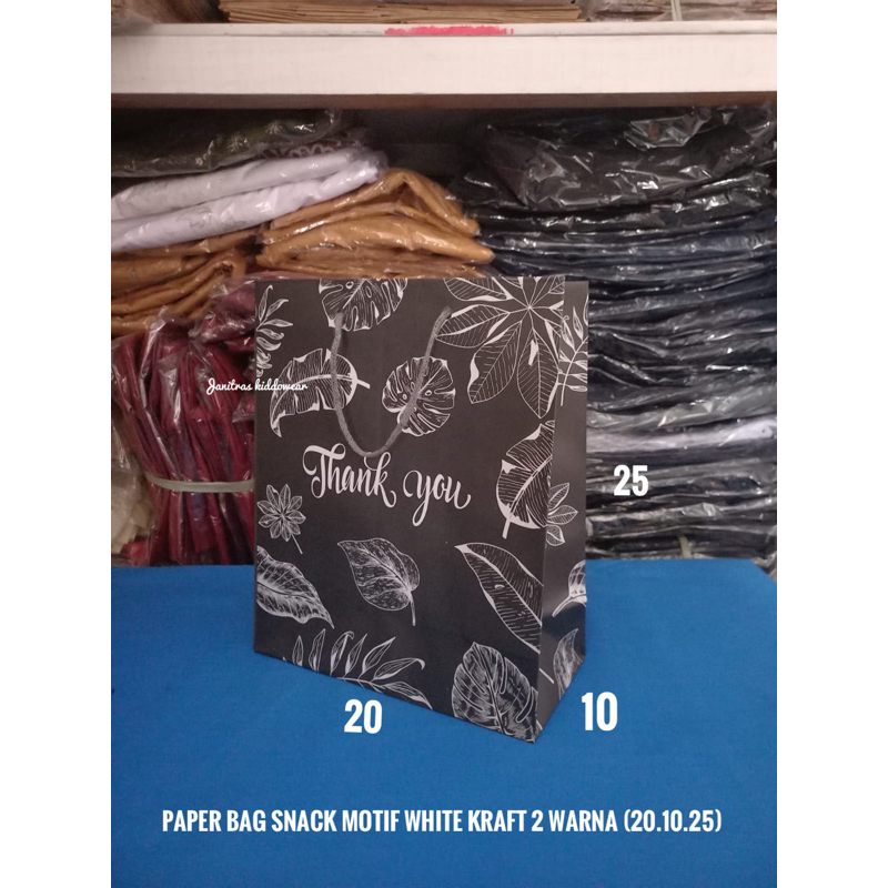 

Paper bag snack motif white kraft 2 Warna (20.10.25)