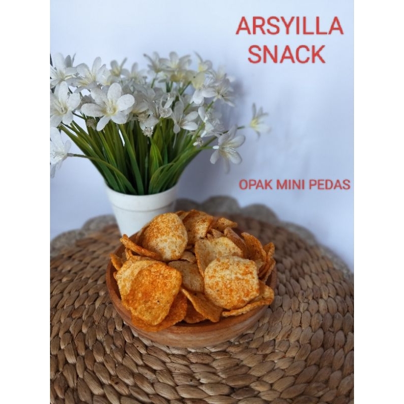 

opak mini pedas gurih renyah