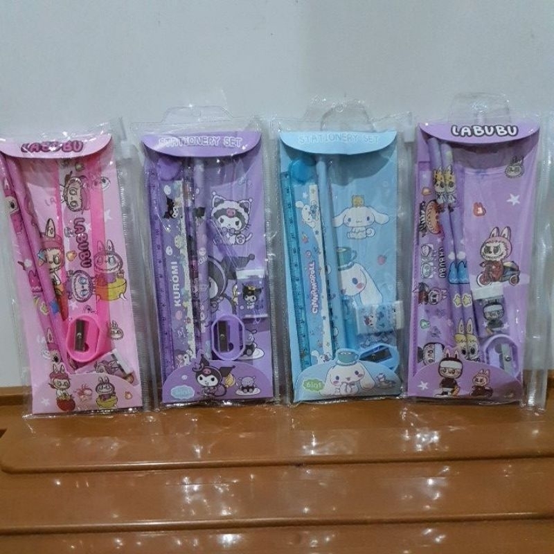 

pensil set Labubu Kuromi Cinnamoroll