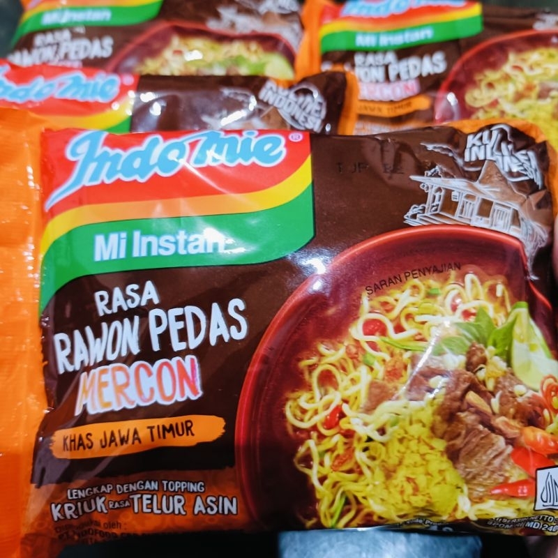 

Indomie Kuah Rawon, mi instan, mie rawon pedas mercon, mie langka, mie unik, mie jarang dijual