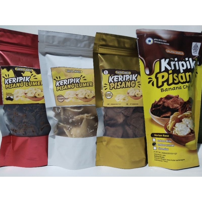 

Kripik pisang coklat campur harga reseller 10 pouch @100 gram