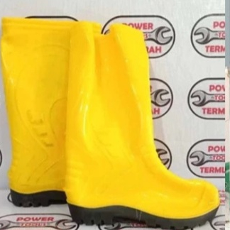 

Sepatu Boots Karet Anti Hujan Basah Warna Kuning Sepatu Boot Pelindung Proyek Murah RRT (TANPA UJUNG BESI)