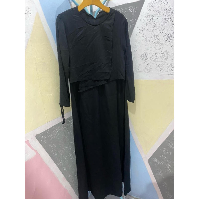Gamis hitam (preloved)